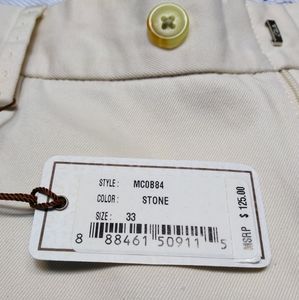 Peter Millar Chino Pants Stone Beige Khakis 33x32